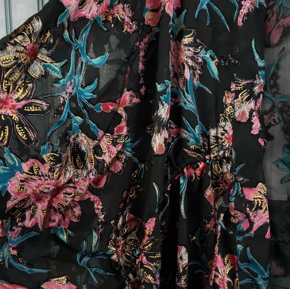 Free People Only In Dreams Burnout Kimono OS - Picture 6 of 8